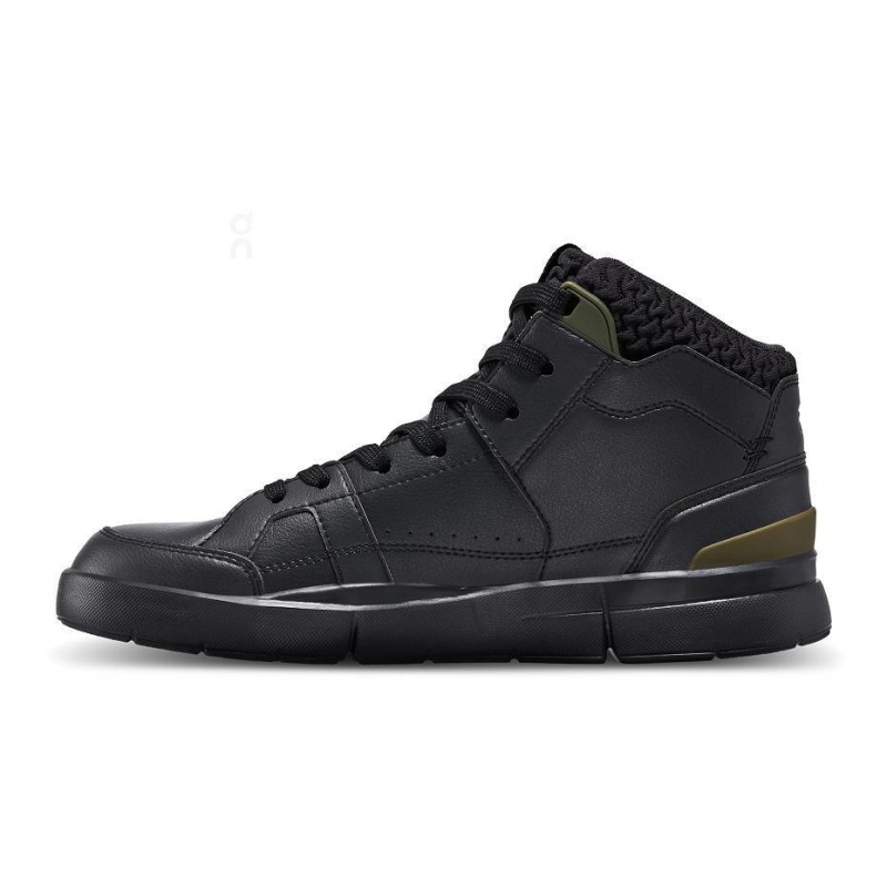 Black On THE ROGER Clubhouse Mid Sensa Women's Sneakers | USA_ON8399