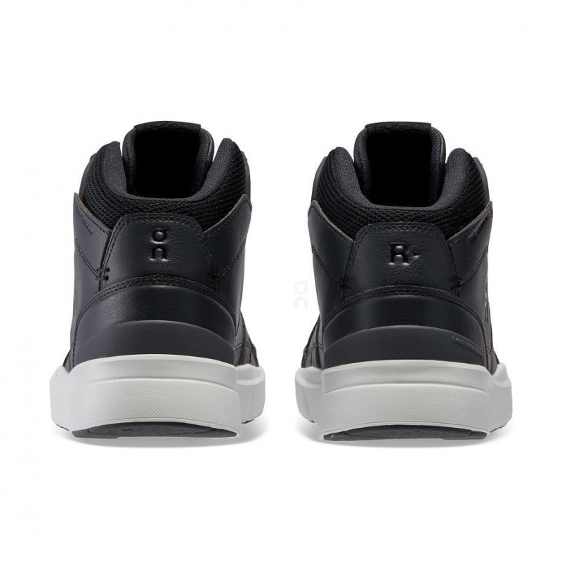 Black On THE ROGER Clubhouse Mid Women's Sneakers | USA_ON9027