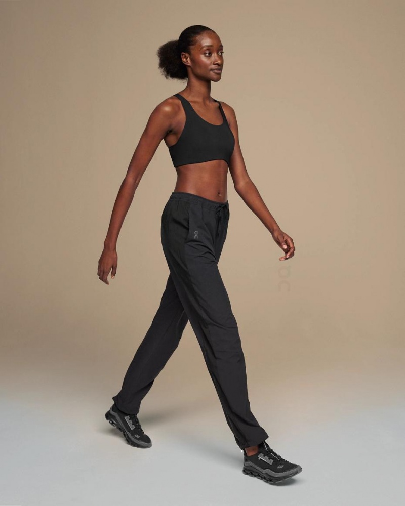 Black On Track Women's Pants | USA_ON9090