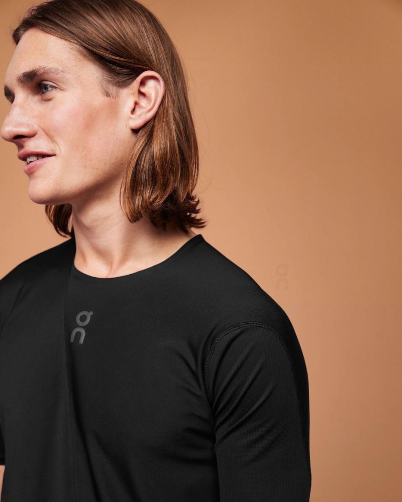 Black On Ultra-T Men's T-shirts | USA_ON9156