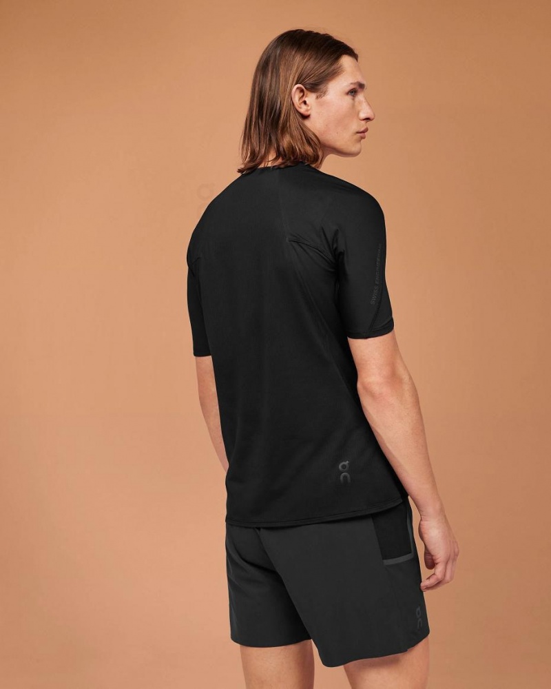 Black On Ultra-T Men's T-shirts | USA_ON9156