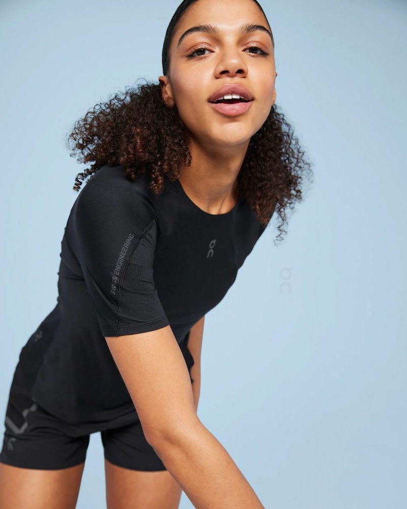 Black On Ultra-T Women's T-shirts | USA_ON8753