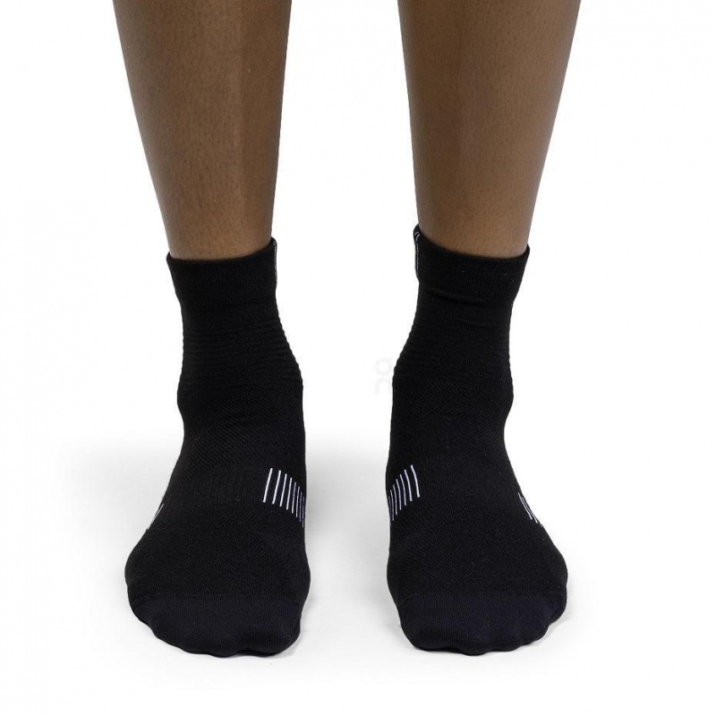 Black On Ultralight Mid Men's Socks | USA_ON8871