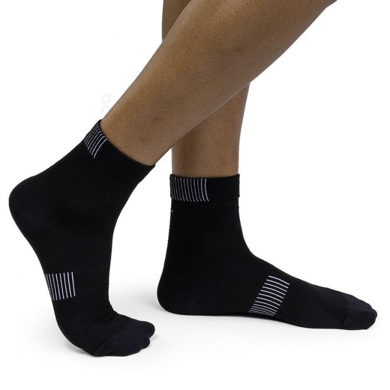 Black On Ultralight Mid Men's Socks | USA_ON8871