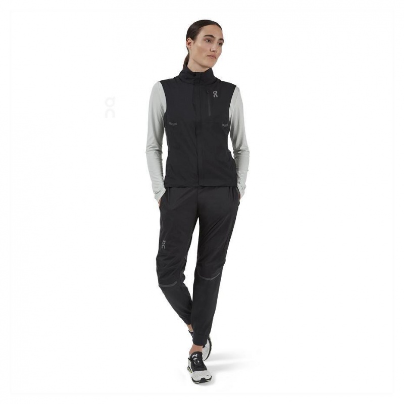 Black On Weather Vest Women's Jackets | USA_ON9111
