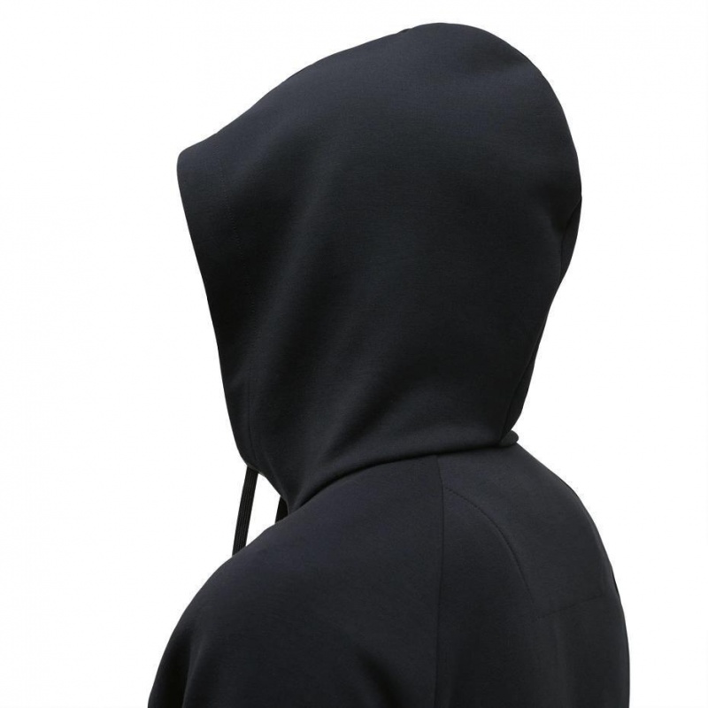 Black On Zipped Men's Hoodie | USA_ON8001