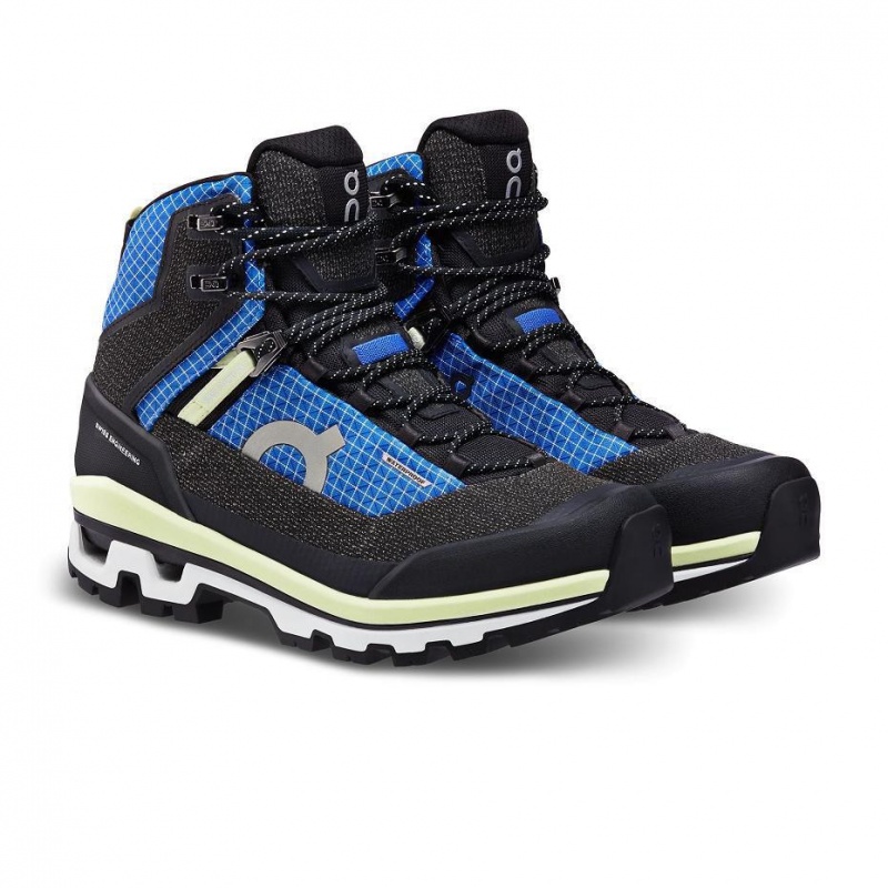 Black / Blue On Cloudalpine Waterproof Women's Hiking Boots | USA_ON8527
