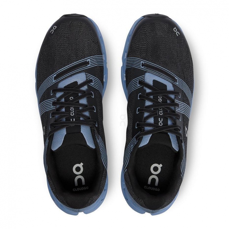 Black / Blue On Cloudgo Wide Men's Road Running Shoes | USA_ON9127
