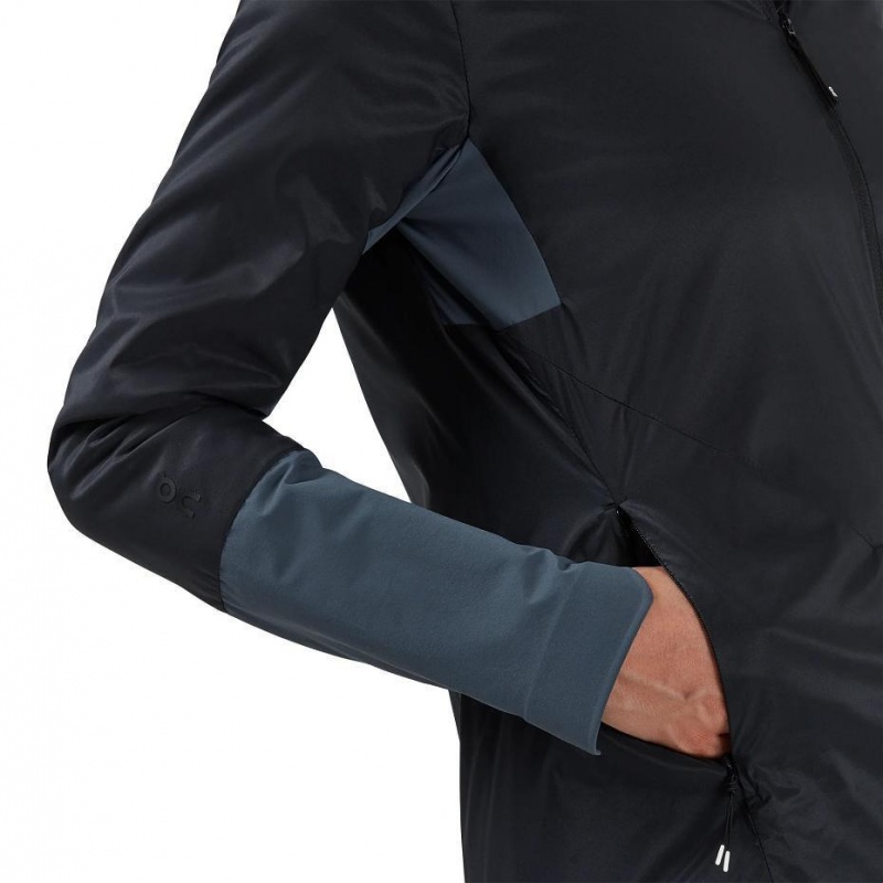 Black / Blue On Insulator Women's Jackets | USA_ON8613