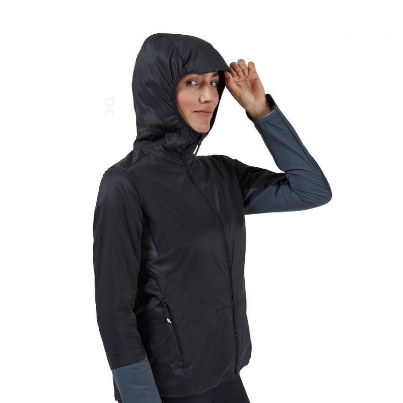 Black / Blue On Insulator Women's Jackets | USA_ON8613