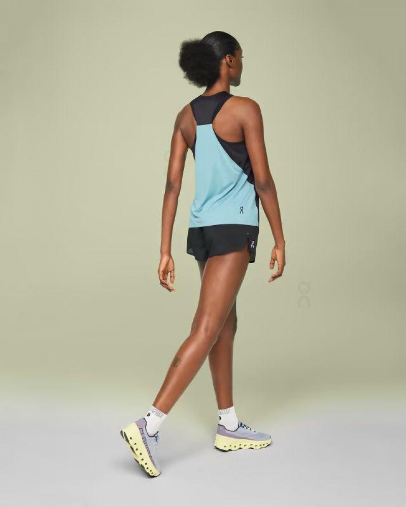 Black / Blue On Tank-T Women's Tank | USA_ON8973