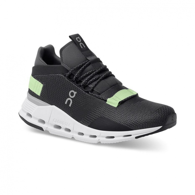 Black / Green On Cloudnova Men's Sneakers | USA_ON9043