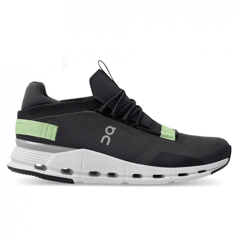 Black / Green On Cloudnova Men\'s Sneakers | USA_ON9043