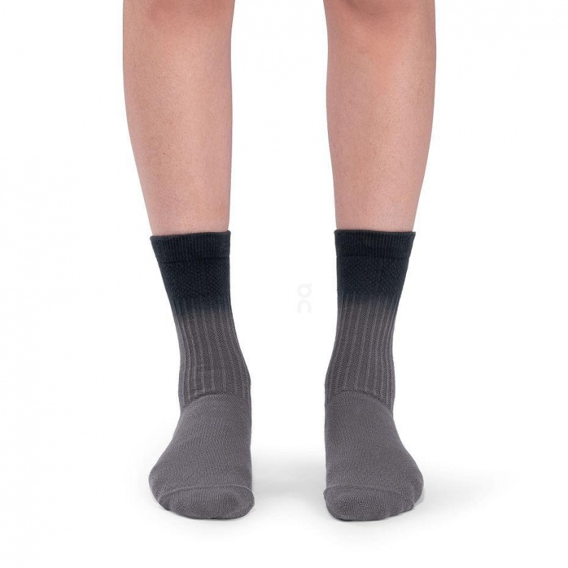 Black / Grey On All-Day Men's Socks | USA_ON8307