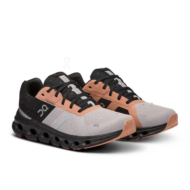 Black / Grey On Cloudrunner Waterproof Women's Road Running Shoes | USA_ON9140