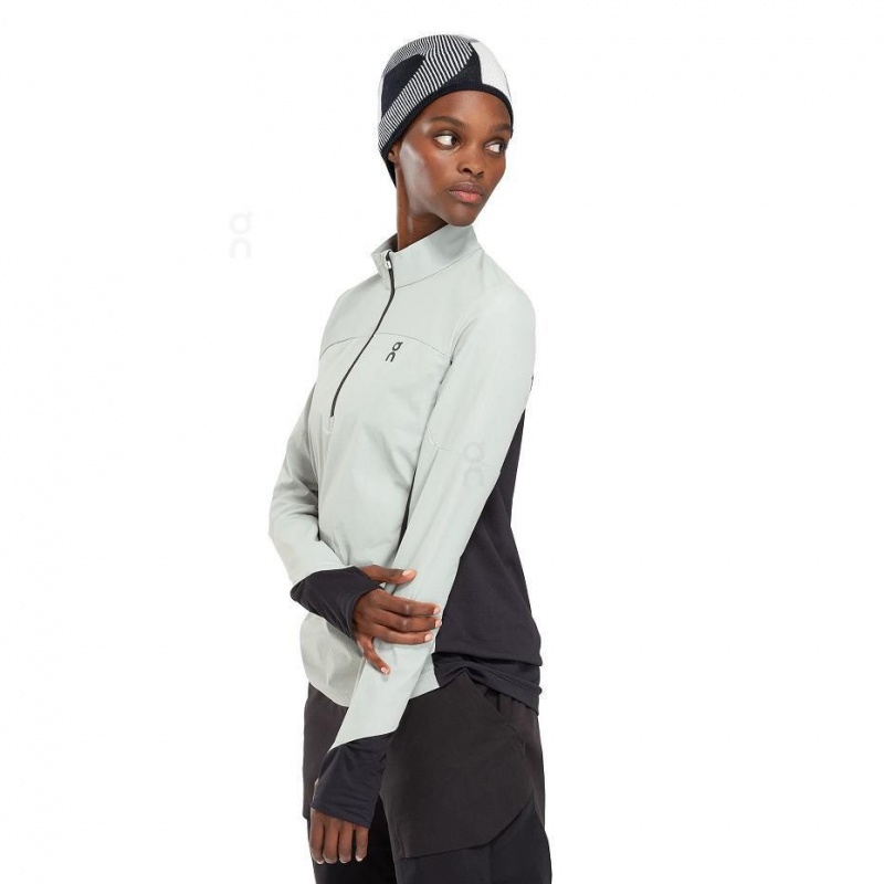 Black / Grey On Explorer Merino Women's Beanie | USA_ON8630