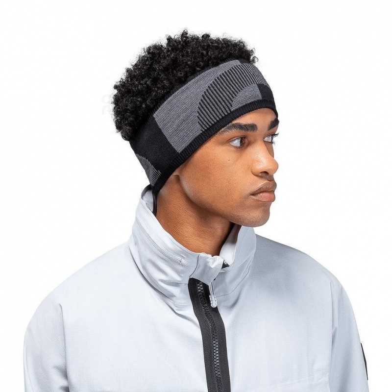 Black / Grey On Explorer Merino Women's Headband | USA_ON9038