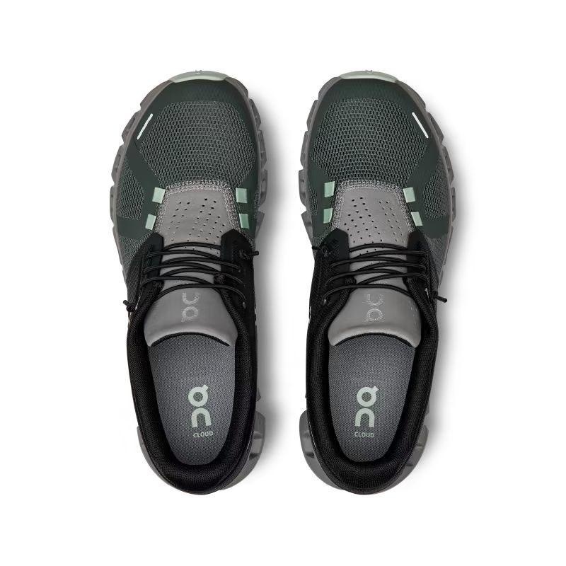 Black / Olive On Cloud 5 Women's Sneakers | USA_ON8389