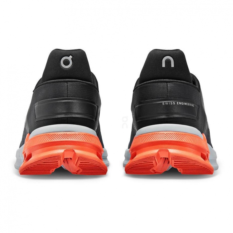 Black / Orange On Cloudnova Flux Men's Sneakers | USA_ON8298