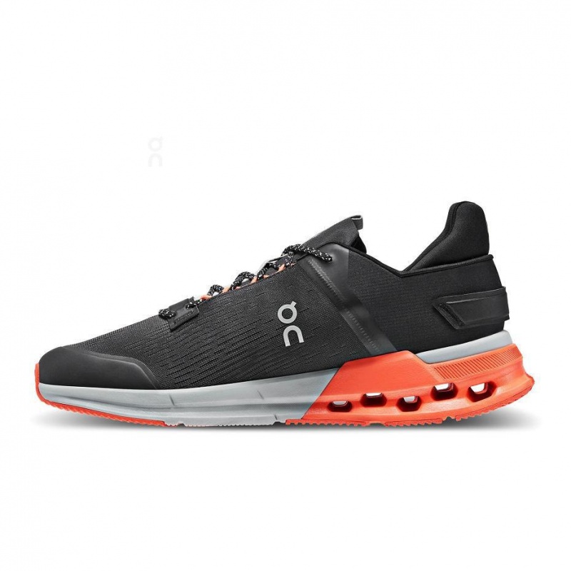 Black / Orange On Cloudnova Flux Men's Sneakers | USA_ON8298
