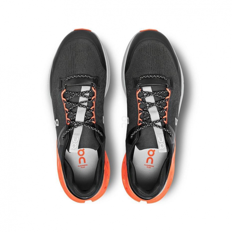 Black / Orange On Cloudnova Flux Men's Sneakers | USA_ON8298