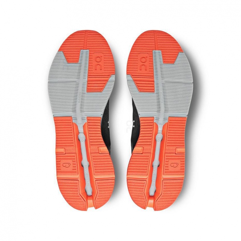 Black / Orange On Cloudnova Flux Men's Sneakers | USA_ON8298