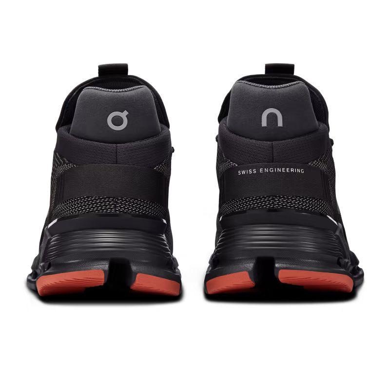 Black / Orange On Cloudnova Men's Sneakers | USA_ON8643