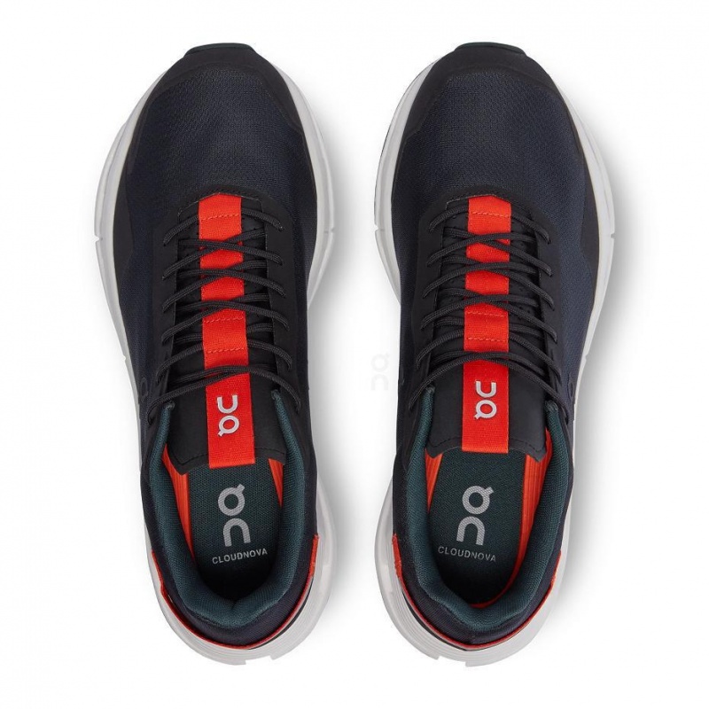 Black / Red On Cloudnova Form Men's Sneakers | USA_ON8655