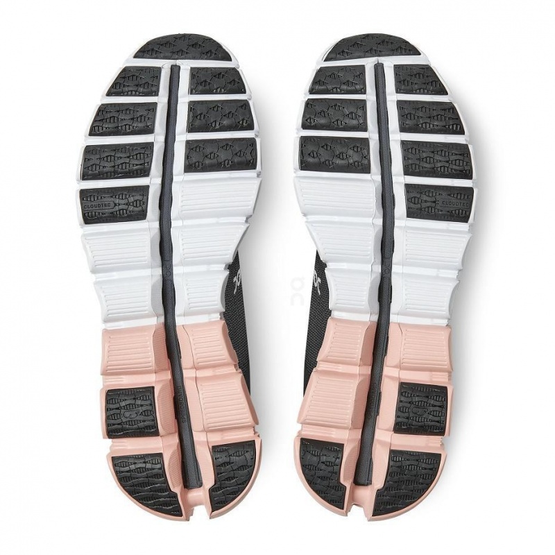 Black / Rose On Cloudflow Women's Road Running Shoes | USA_ON8743