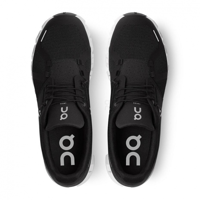 Black / White On Cloud 5 Men's Sneakers | USA_ON8437