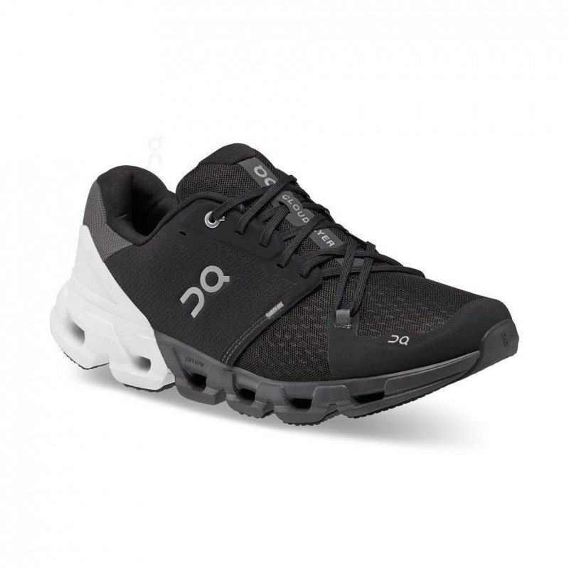 Black / White On Cloudflyer 4 Wide Men's Road Running Shoes | USA_ON8526