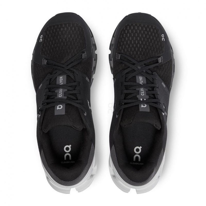 Black / White On Cloudflyer 4 Wide Men's Road Running Shoes | USA_ON8526