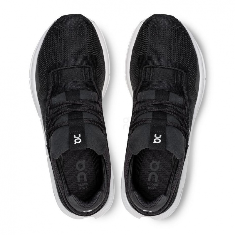 Black / White On Cloudnova Men's Sneakers | USA_ON8256