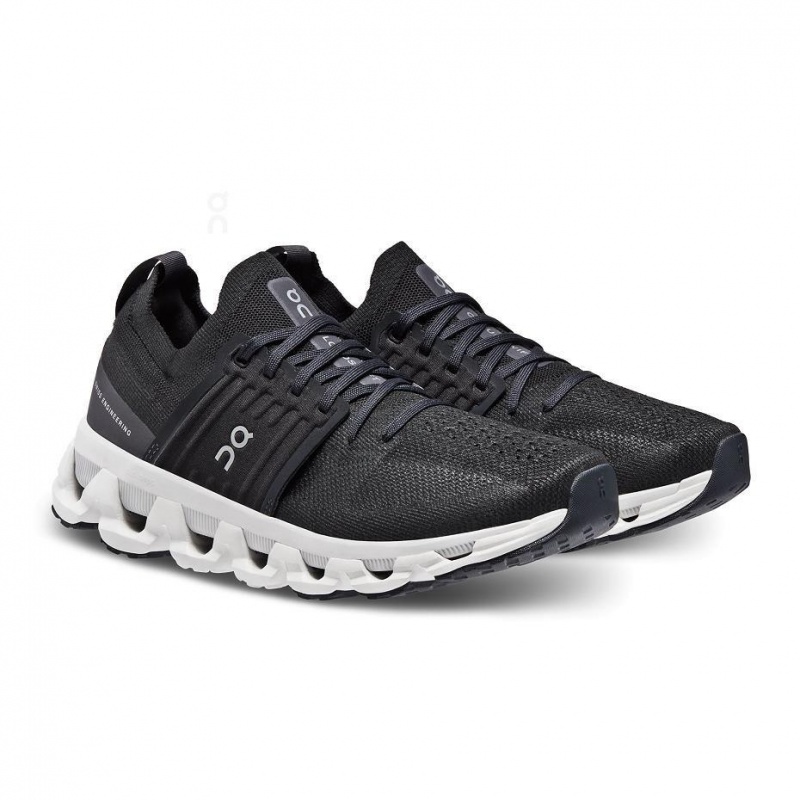 Black / White On Cloudswift 3 Women's Road Running Shoes | USA_ON8735
