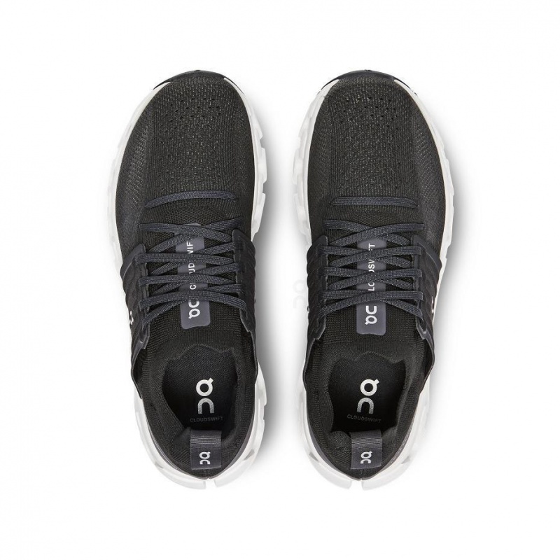 Black / White On Cloudswift 3 Women's Road Running Shoes | USA_ON8735