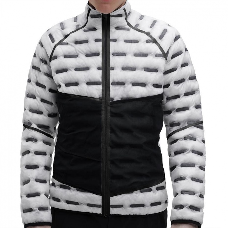 Black / White On Switch Men's Jackets | USA_ON8515