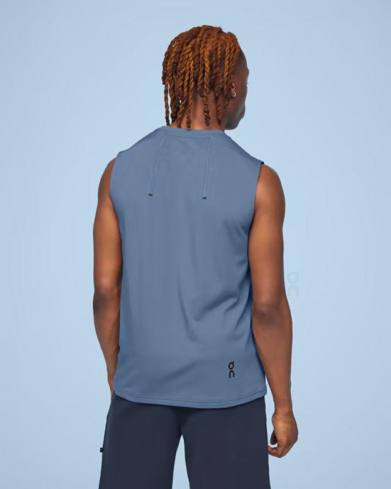 Blue On Focus Men's Tank | USA_ON8913