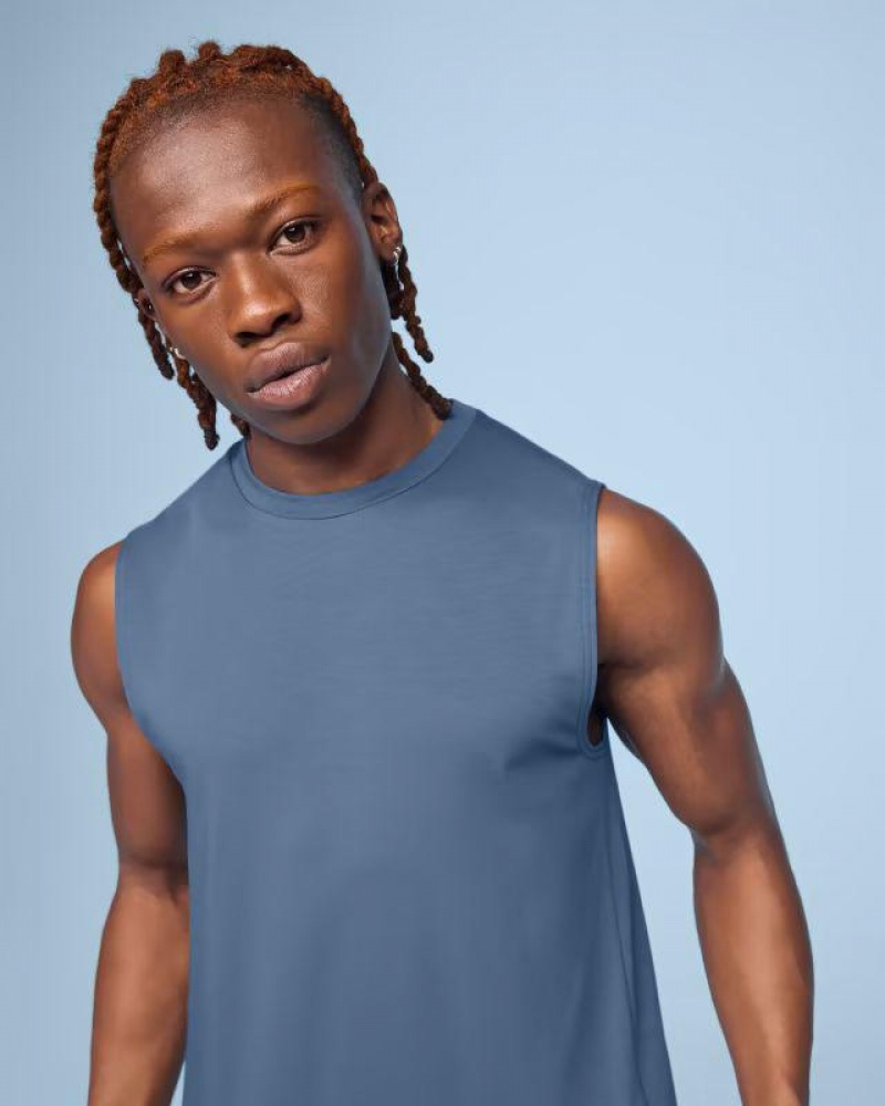 Blue On Focus Men\'s Tank | USA_ON8913