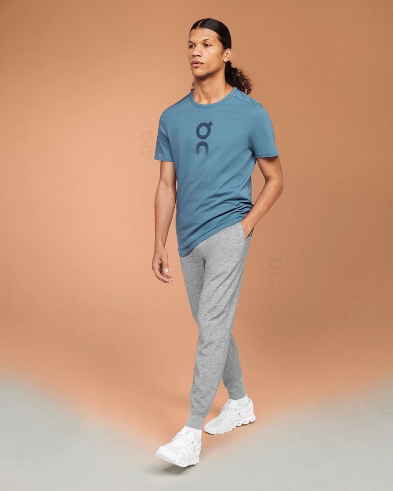 Blue On Graphic-T Men's T-shirts | USA_ON8311