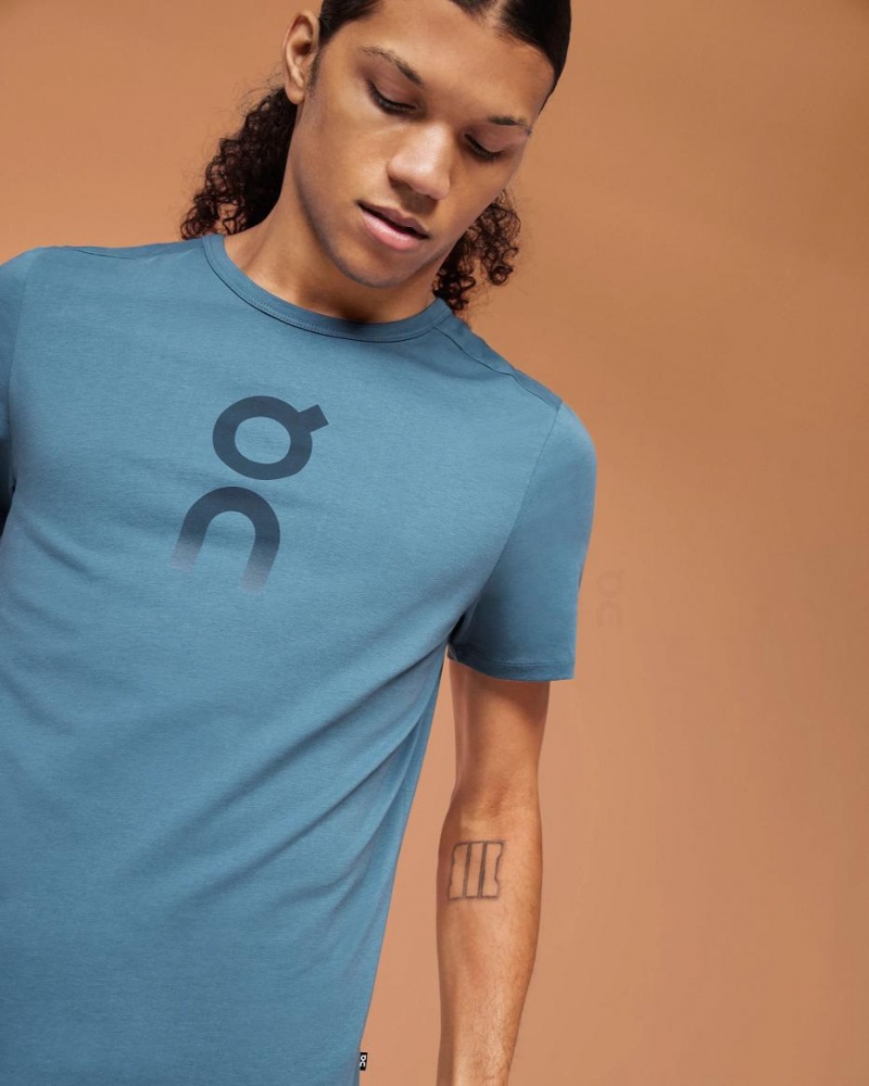 Blue On Graphic-T Men's T-shirts | USA_ON8311