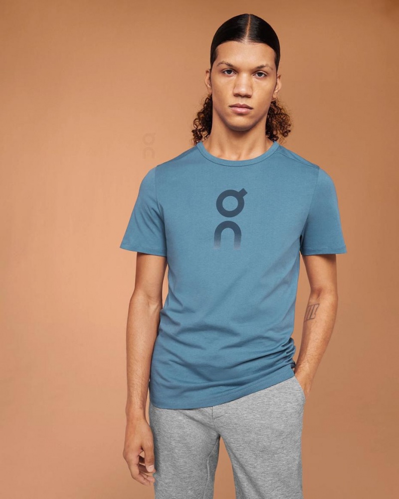 Blue On Graphic-T Men\'s T-shirts | USA_ON8311
