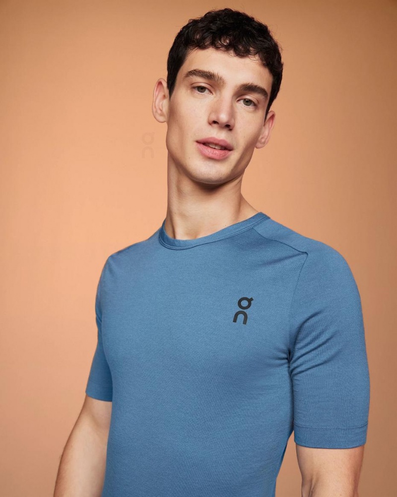 Blue On Merino-T Men's T-shirts | USA_ON9071