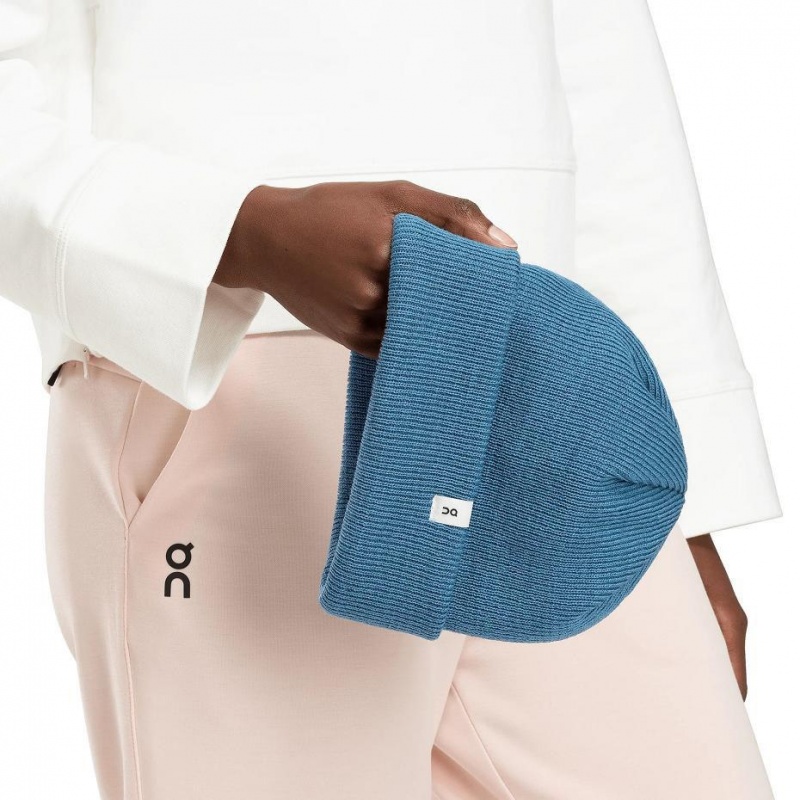 Blue On Merino Men's Beanie | USA_ON8441