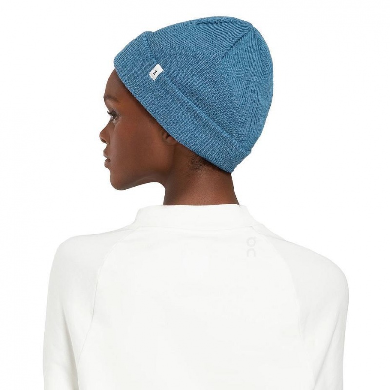 Blue On Merino Men's Beanie | USA_ON8441