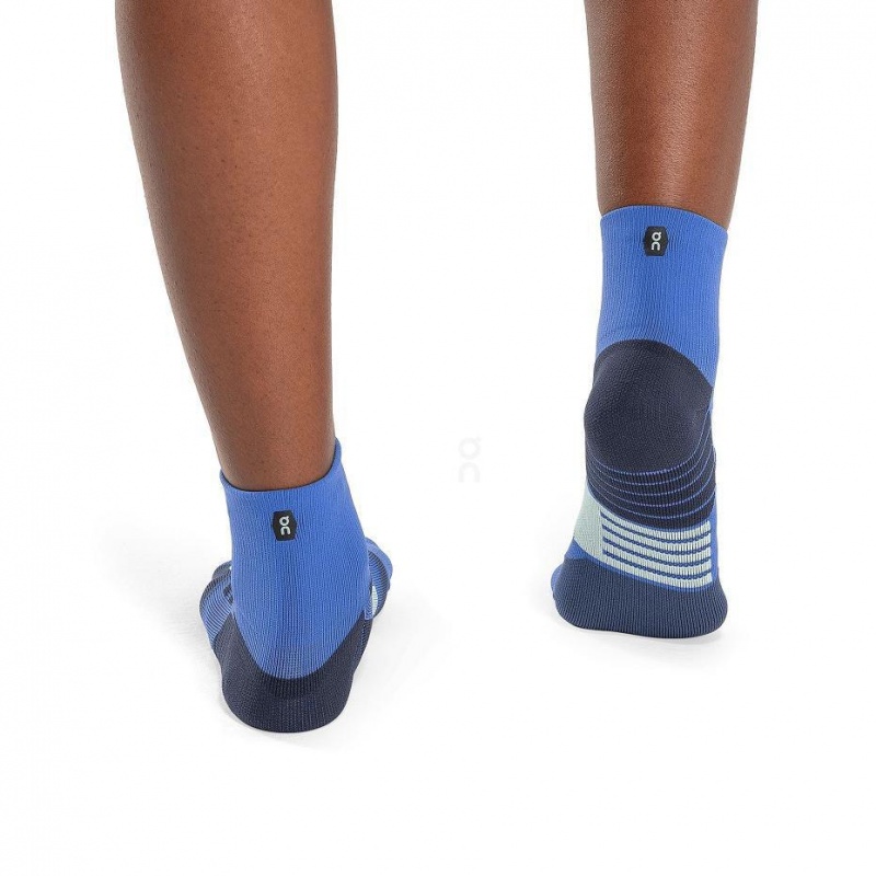 Blue On Performance Mid Men's Socks | USA_ON8076
