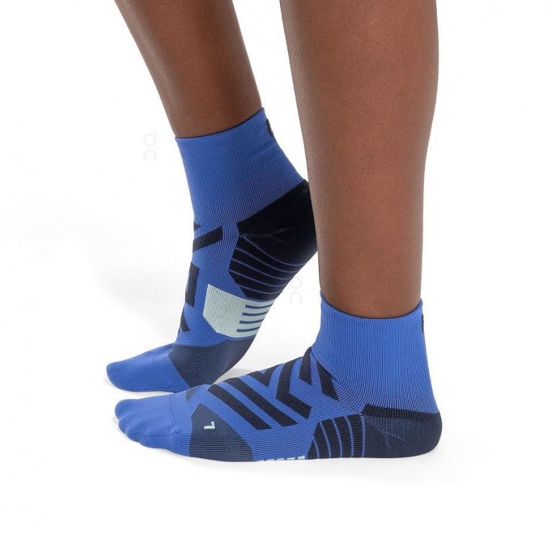 Blue On Performance Mid Men\'s Socks | USA_ON8076