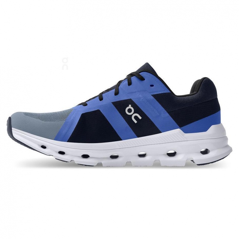 Blue / Grey On Cloudrunner Men's Road Running Shoes | USA_ON8453