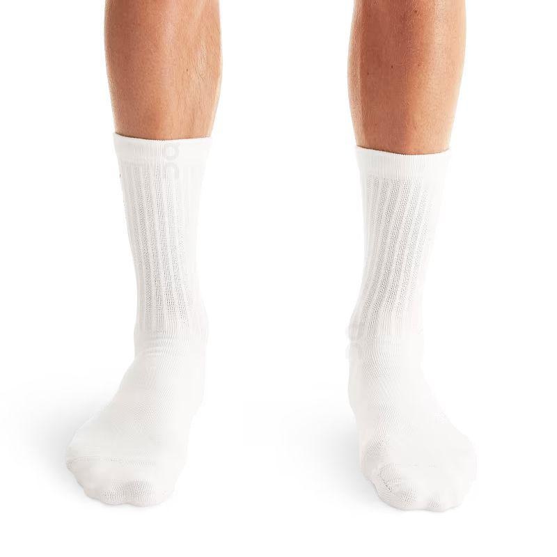 Blue / White / Yellow On Logo 3-Pack Men's Socks | USA_ON8610