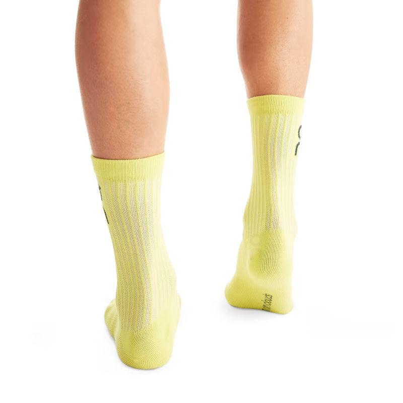 Blue / White / Yellow On Logo 3-Pack Men's Socks | USA_ON8610