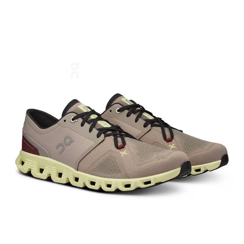 Brown On Cloud X 3 Men's Road Running Shoes | USA_ON9134